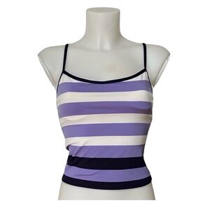 RALPH LAUREN Women’s Sports Tank Top Size 8 Stripe Print